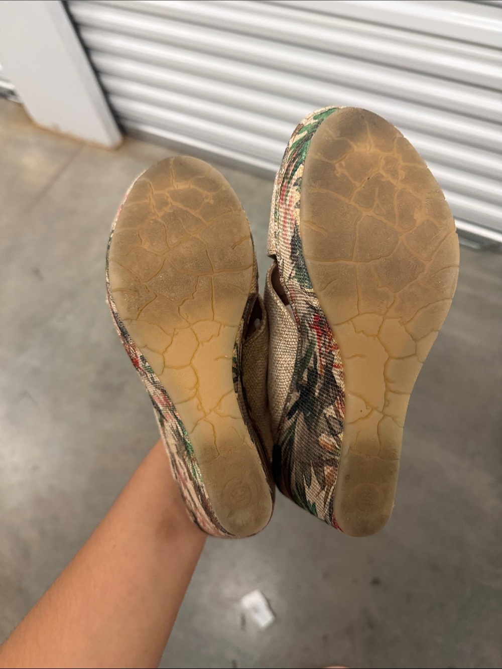 Born Taupe Crisscross Wedge Sandals - Picture 5 of 5